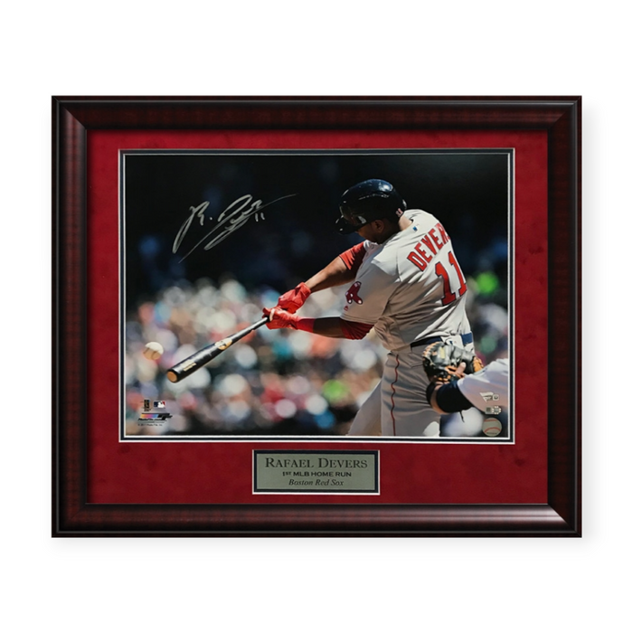 Rafael Devers Boston Red Sox Autographed 16x20 Photo Framed 23x27 Fanatics