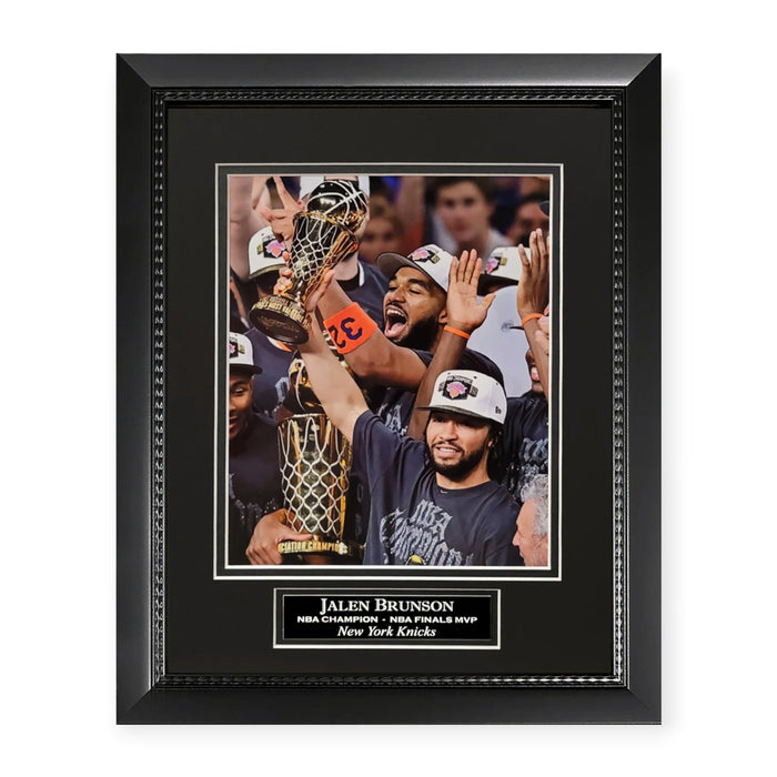Jalen Brunson New York Knicks Unsigned Photograph Framed to 11x14