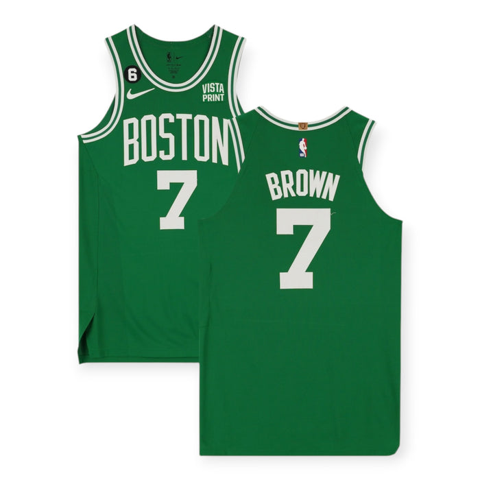 Jaylen Brown Boston Celtics Game-Used #7 Kelly Green Jersey vs. Chicago Bulls on November 21, 2022 - Fanatics