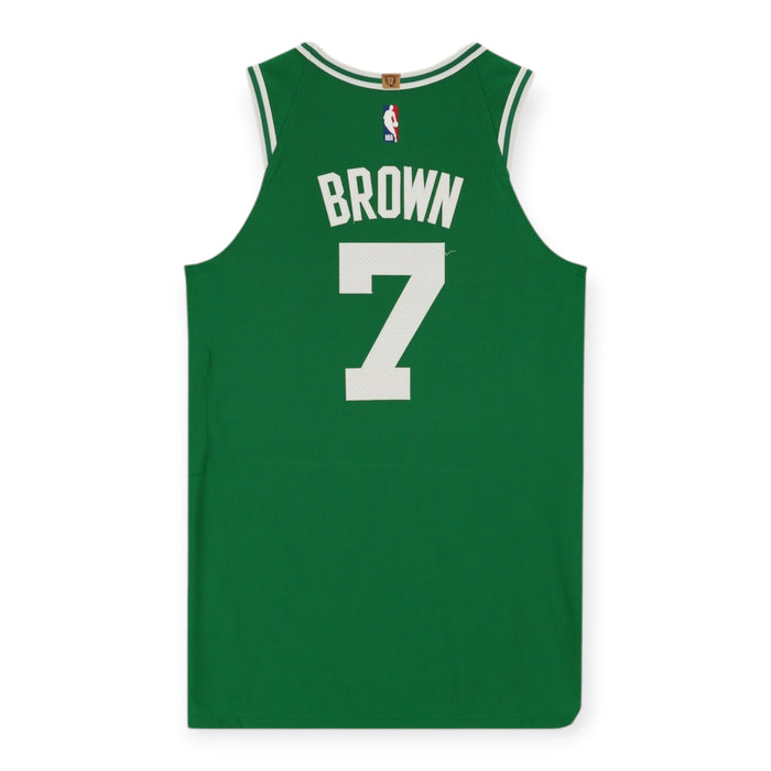 Jaylen Brown Boston Celtics Game-Used #7 Kelly Green Jersey vs. Chicago Bulls on November 21, 2022 - Fanatics