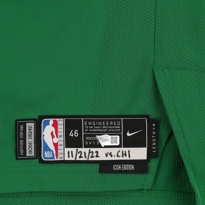 Jaylen Brown Boston Celtics Game-Used #7 Kelly Green Jersey vs. Chicago Bulls on November 21, 2022 - Fanatics