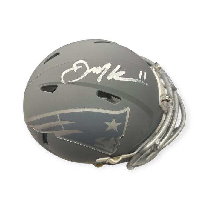 Julian Edelman New England Patriots Autographed Speed Slate Mini Helmet JSA