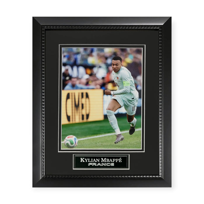 Kylian Mbappe France Unsigned Photograph Framed to 11x14
