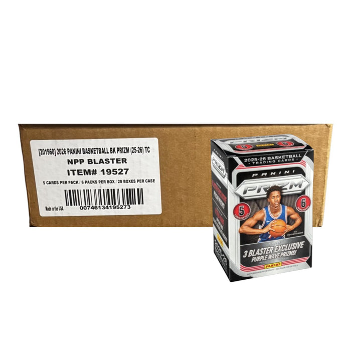 2025-26 Panini Prizm Basketball 6-Pack Blaster Case with (20) Boxes