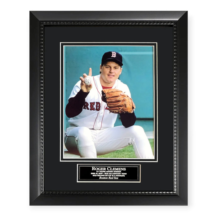 Roger Clemens Boston Red Sox Unsigned Photograph Framed to 11x14