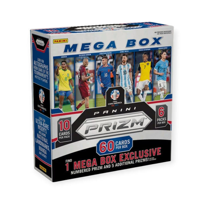 2024 Panini Prizm Soccer COPA America Sealed Mega Box - 60 Cards