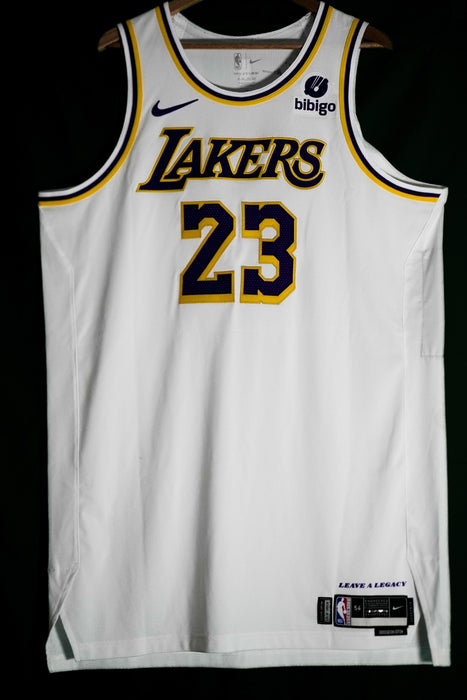 LeBron James Los Angeles Lakers Autographed 2023-24 Team Issued Jersey w/ "Crown" Inscription JSA/Sports Investors