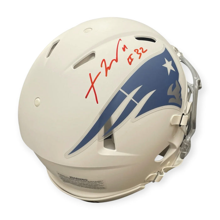 TreVeyon Henderson New England Patriots Autographed Rivalry Authentic Helmet NEP