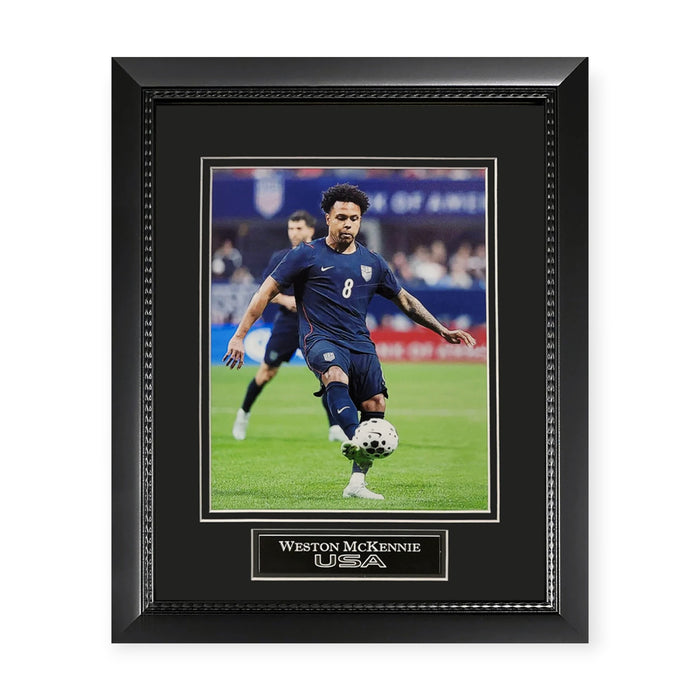 Weston McKennie USA Unsigned Photograph Framed to 11x14