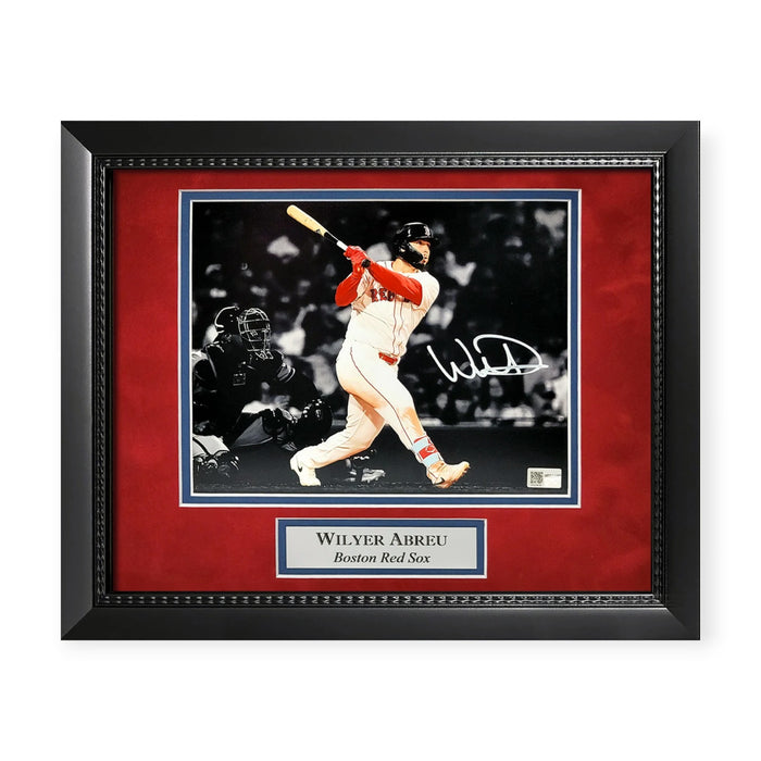 Wilyer Abreu Boston Red Sox Autographed 8x10 Photo Framed to 11x14 NEP