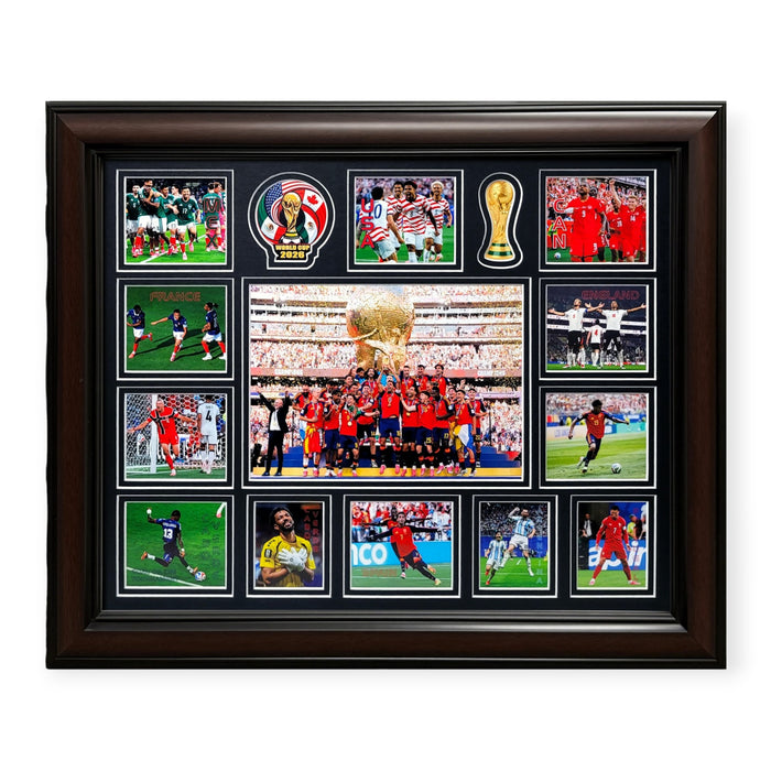 2026 FIFA World Cup Unsigned Photo Collage Framed To 18x22
