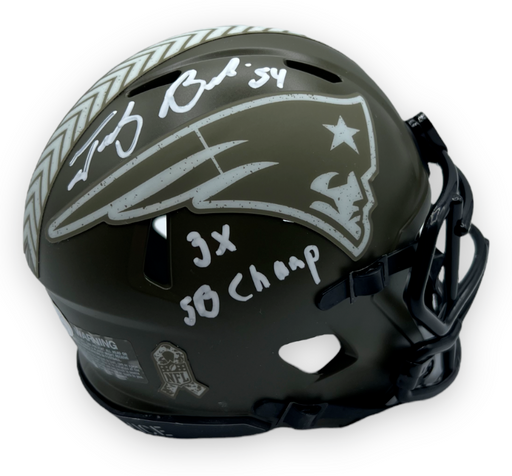 Tom Brady, Julian Edelman & Rob Gronkowski Autographed Speed Authentic —  ASG Memorabilia