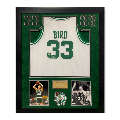 Boston Celtics Larry Bird Autographed White Mitchell & Ness 1988
