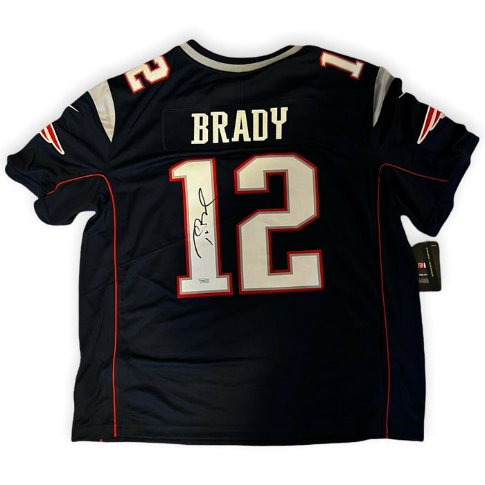 Tom Brady New England Patriots Autographed Navy Nike Elite Jersey