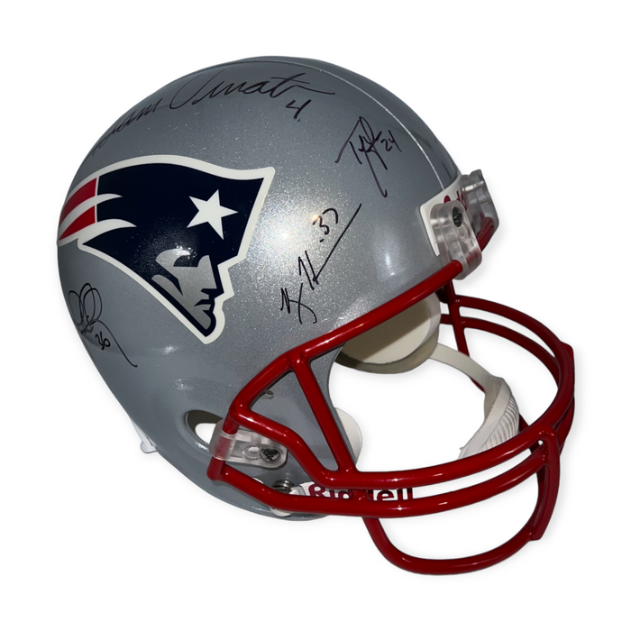 New England Patriots Legends Autographed Helmet JSA