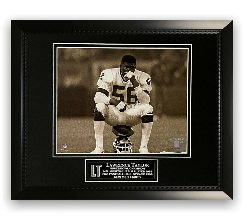 Lawrence Taylor Unsigned Photo Framed to 11x14 New York Giants