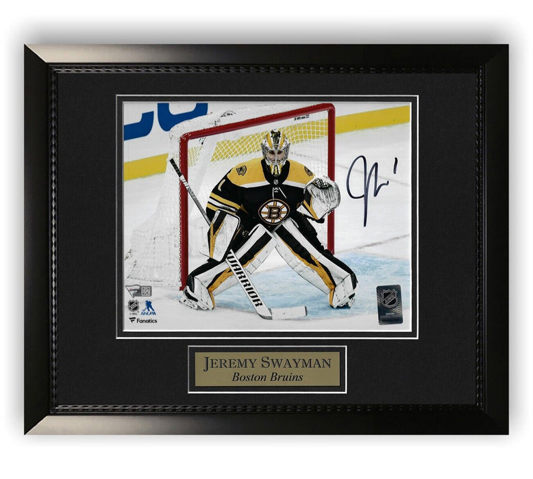 Jeremy Swayman Boston Bruins Autographed 8x10 Photo Framed to 11x14 Fanatics