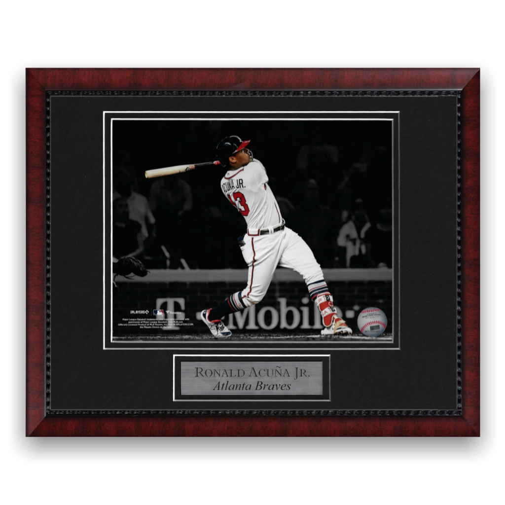 Ronald Acuna Atlanta Braves Highland Mint 13'' x 13'' Impact Jersey Framed  Photo