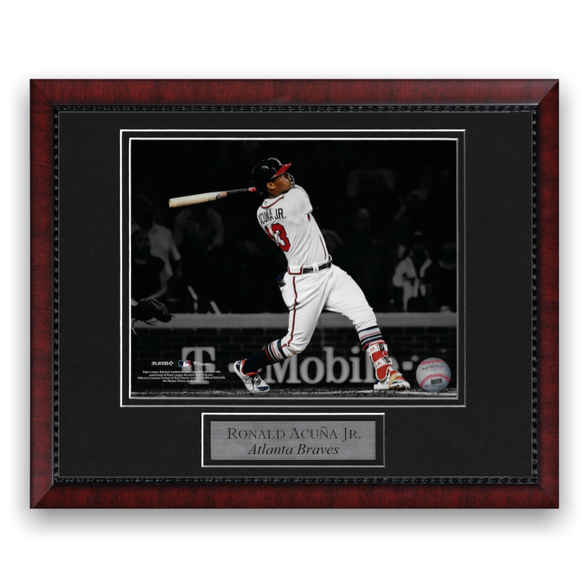 Charitybuzz: Ronald Acuna Jr. Signed Photo Display Framed