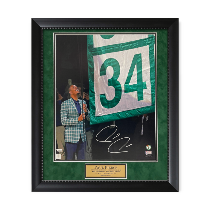 Paul Pierce Boston Celtics Autographed 16x20 Photo Framed to 23x27 Fanatics