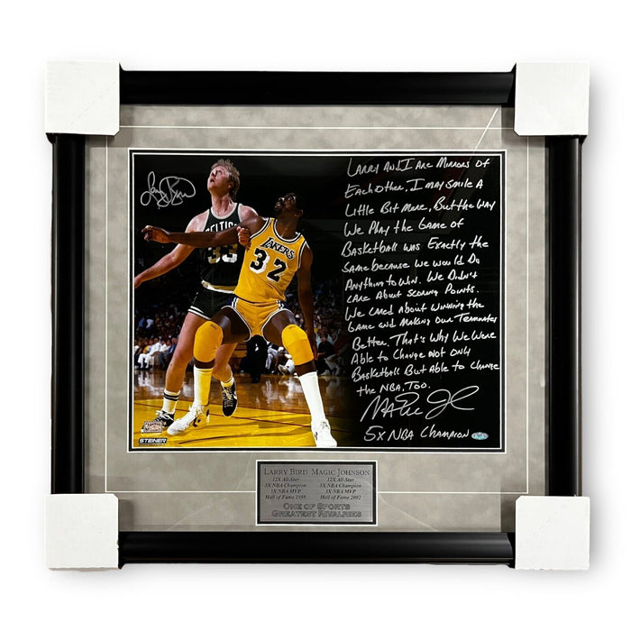 Magic Johnson Autographed Framed Lakers Jersey