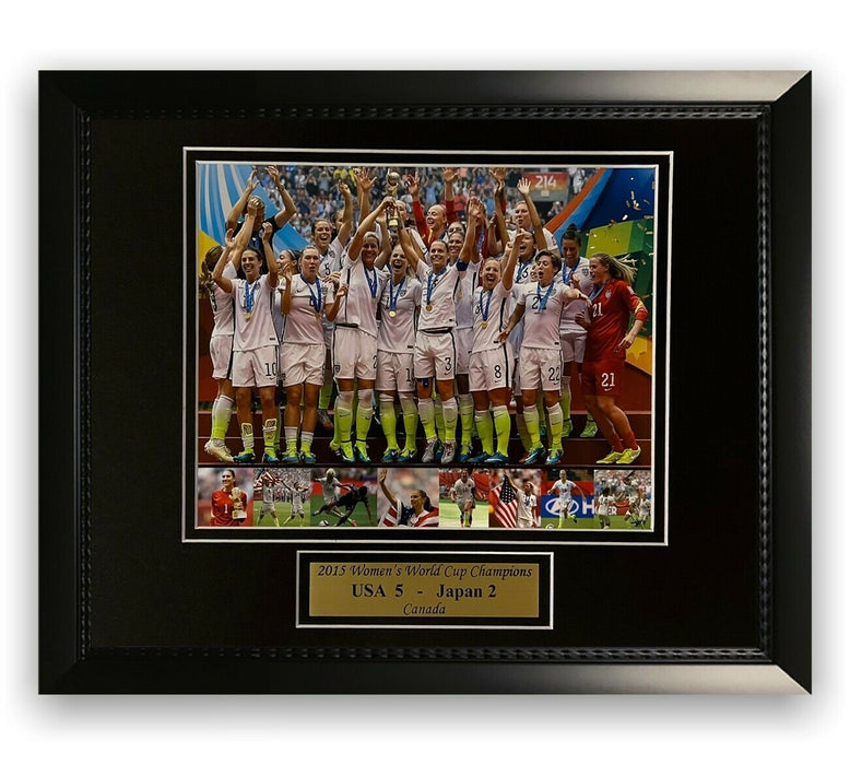 2015 Women's World Cup Champions Unsigned Photo Framed to 11x14