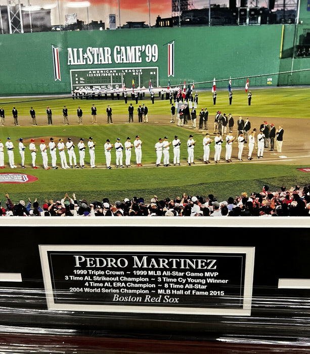 Pedro Martinez Boston Red Sox Autographed All Star Game ‘99 Panoramic Photo Framed w/ Inscription JSA