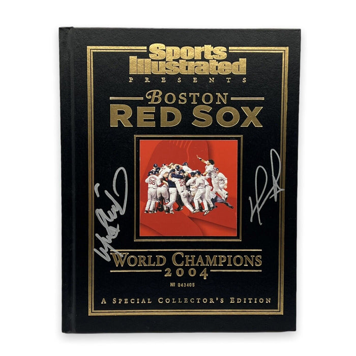 Manny Ramirez & David Ortiz Boston Red Sox Autographed 04 World Series LE Hardcover JSA