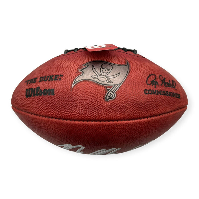 Rob Gronkowski Autographed Metallic Duke NFL Tampa Bay Buccaneers Football JSA