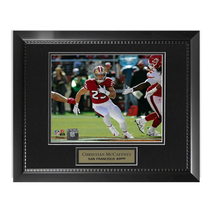 Christian McCaffrey Unsigned Photograph Framed to 11x14