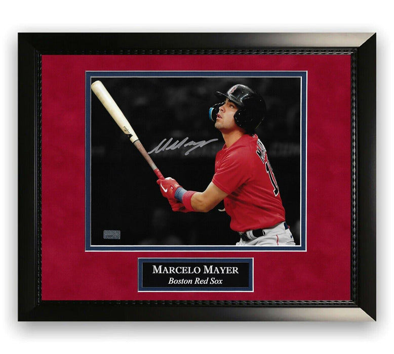 Marcelo Mayer Boston Red Sox Autographed 8x10 Photo Framed to 11x14 NEP