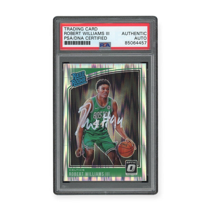 Robert Williams III On Card Autographed Optic Rated Rookie Shock PSA Authentic Auto