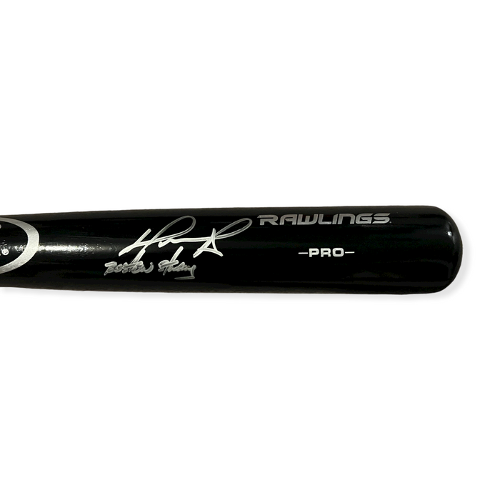 David Ortiz Boston Red Sox Autographed Bat w/ Inscription JSA