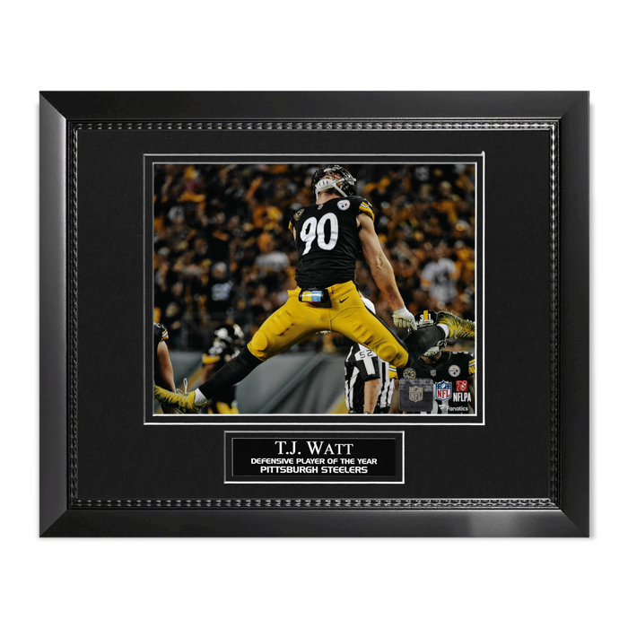 T.J. Watt Unsigned Photo Custom Framed to 11x14