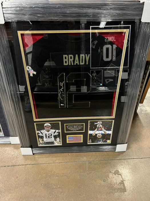 Tom Brady Autographed Salute to Service STS Jersey Framed To 32x40 — ASG  Memorabilia