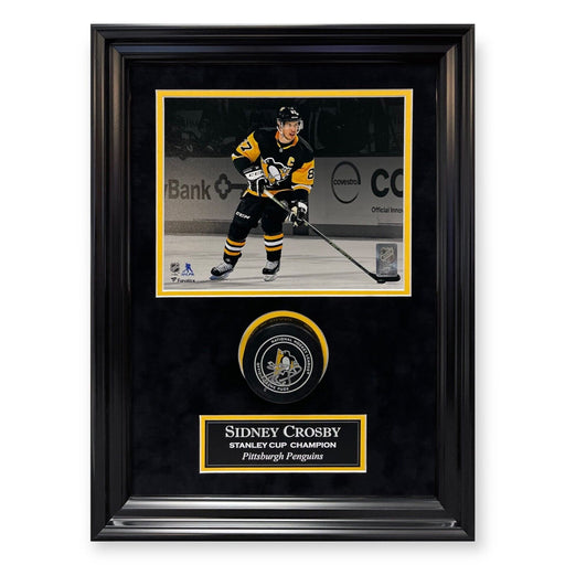 Sidney Crosby Autographed 11x14 Photo Framed Pittsburgh Penguins