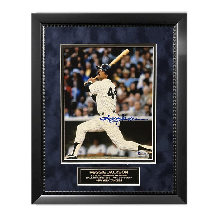 Reggie Jackson Autographed 8x10 Photograph Framed to 11x14