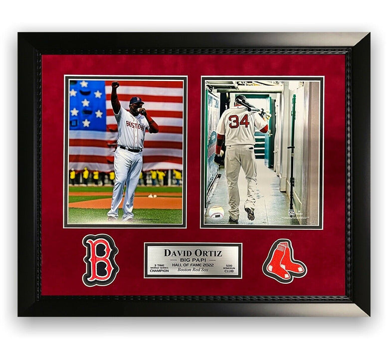 David Ortiz Boston Red Sox MLB Baseball 16 X 20 Inch Collage 