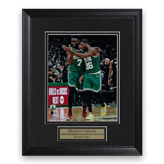 Marcus Smart & Jaylen Brown Unsigned Photograph Framed to 11x14