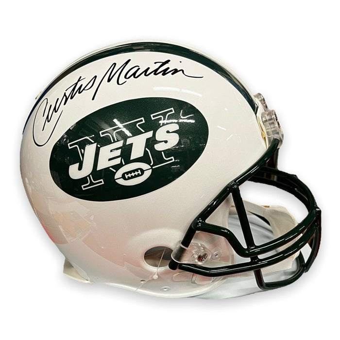 Curtis Martin mini helmet New York Jets autograph NFL