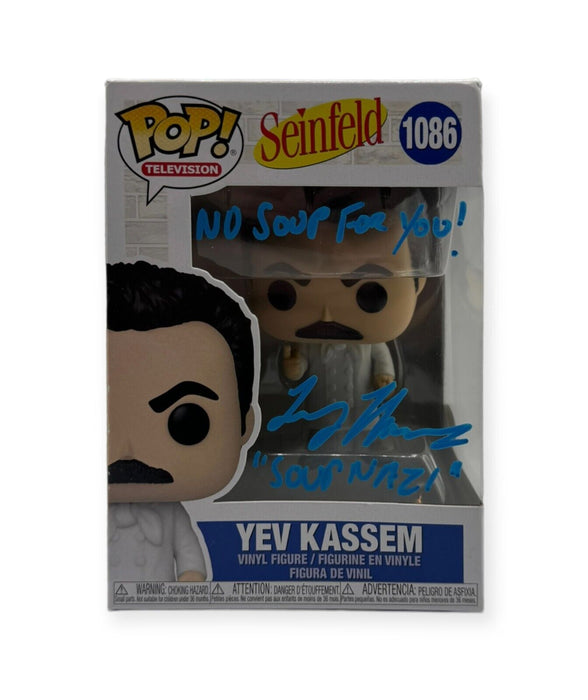 Larry Thomas "Yev Kassem" Autographed Inscribed Funko Pop JSA