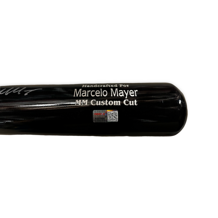 Marcelo Mayer Boston Red Sox Autographed Black Bat NEP