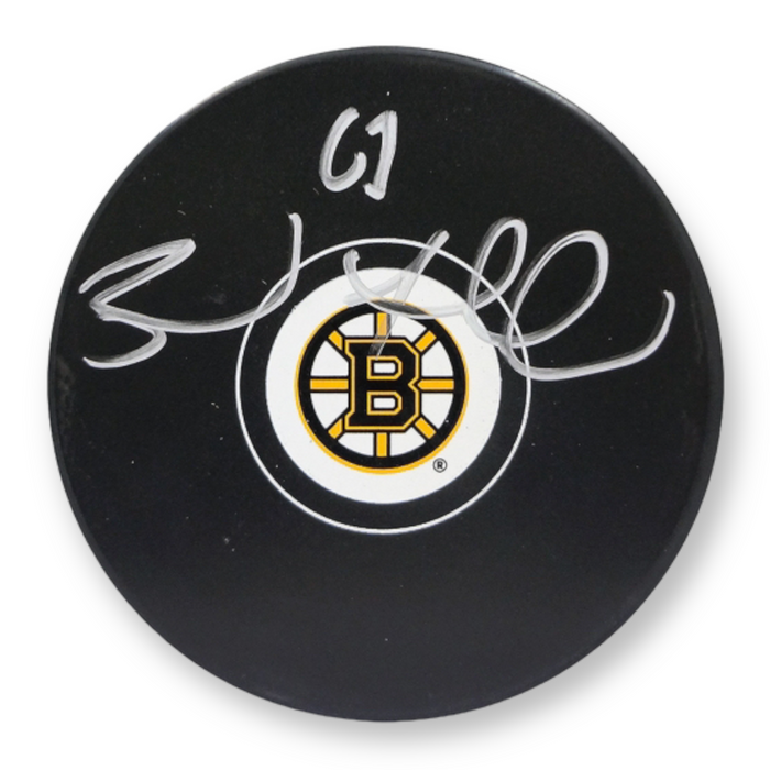 Brad Marchand Boston Bruins Autographed Puck NEP