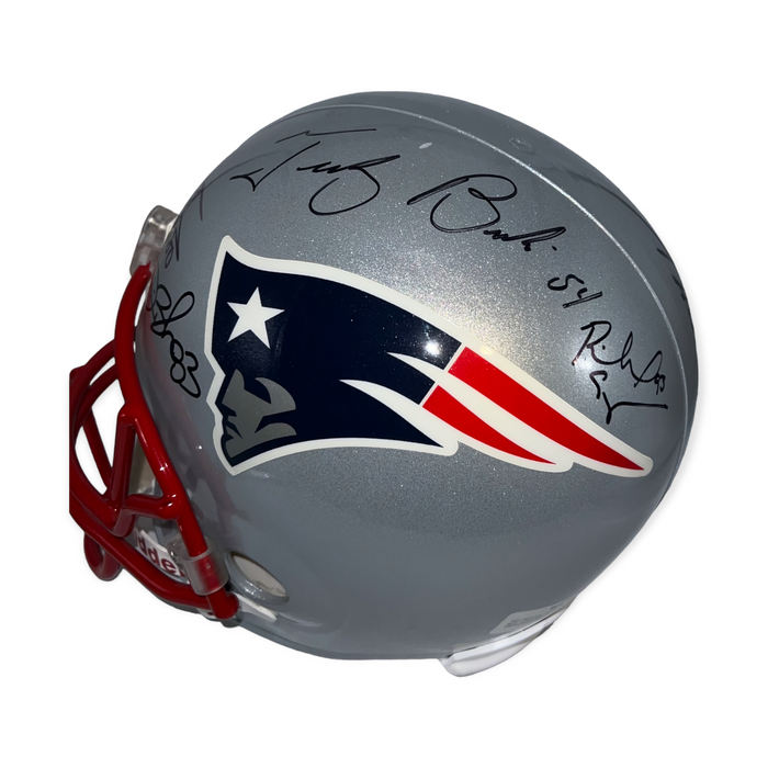 New England Patriots Legends Autographed Helmet JSA