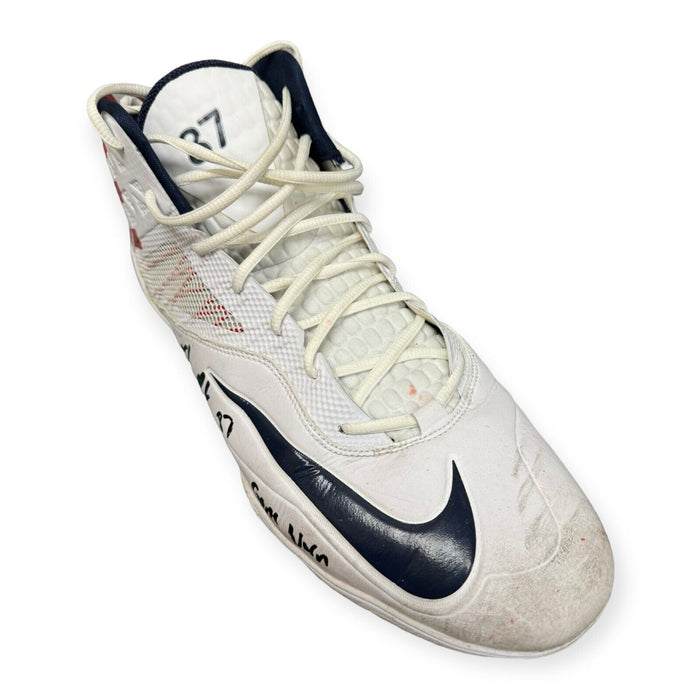 Rob Gronkowski New England Patriots Autographed Game Used & Inscribed Cleat JSA