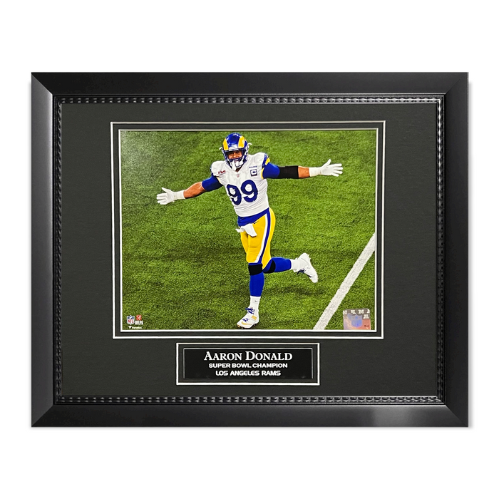 Aaron Donald Los Angeles Rams Unsigned Photograph Framed to 11x14