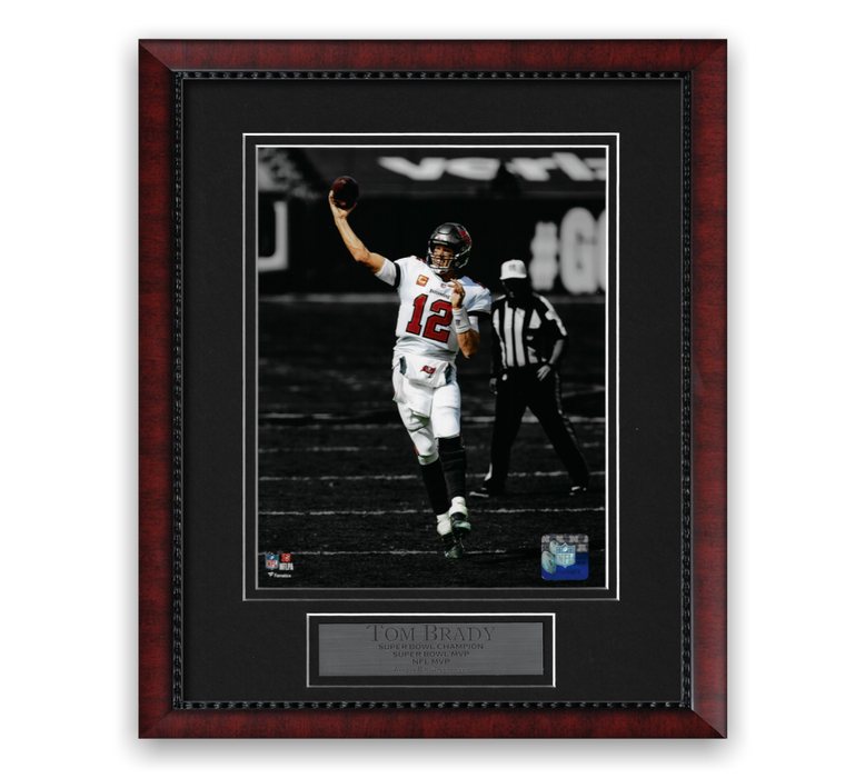 Tom Brady Super Bowl LV Unsigned Photo Framed to 11x14