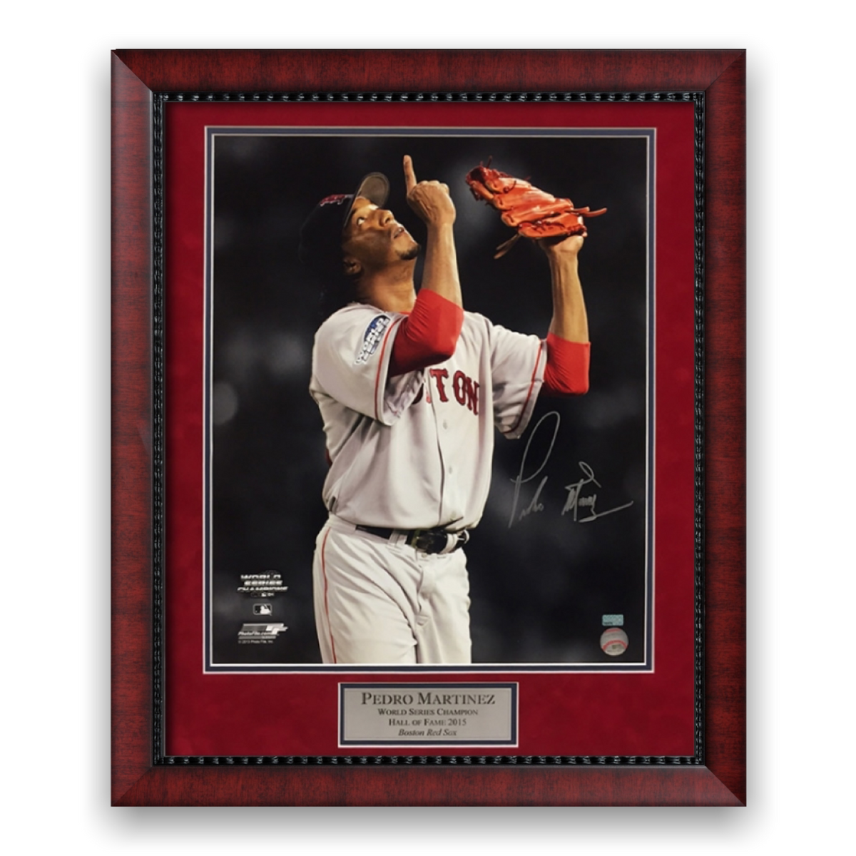 Pedro Martinez Autographed and Framed Boston Red Sox Jersey