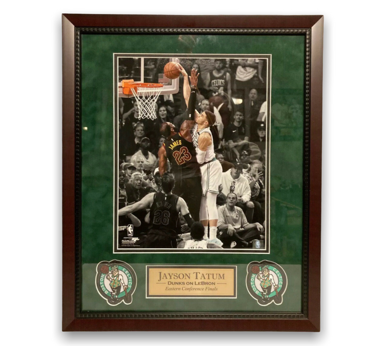 Jayson Tatum Unsigned Photo Framed to 16x20