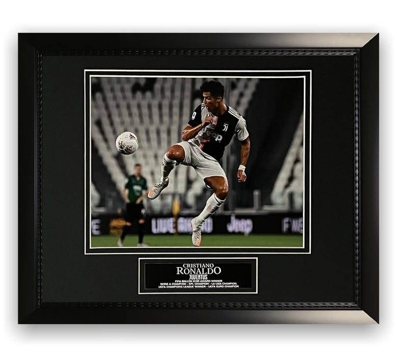 Cristiano Ronaldo Juventus Unsigned Photo Framed to 11x14